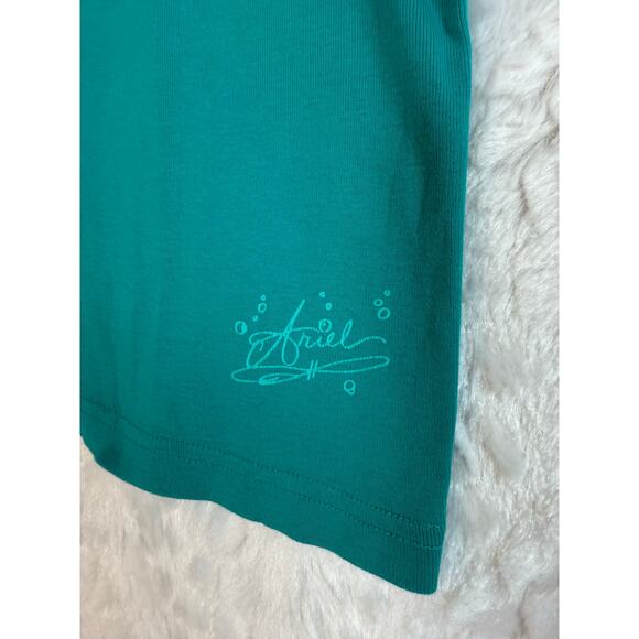 Hanna Andersson Disney Collab The Little Mermaid Ariel Teal Metallic Gold Size 4 - Picture 5 of 5